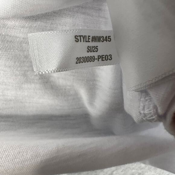 Madewell Slub Pima Cotton Jersey Perfect V-Neck Tee WMNS M White Short Sleeves - Picture 8 of 10